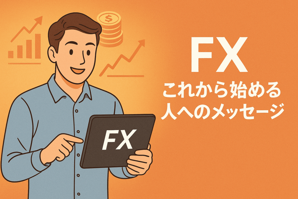 夜明け前の静かな空の下、モニターの光に照らされながら相場を見つめるFXトレーダーの後ろ姿